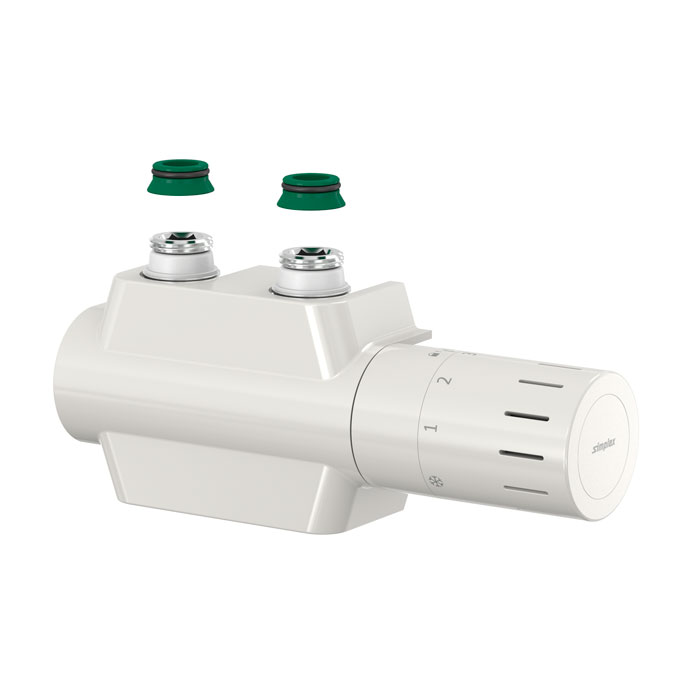 Кран нижнего подключения VARIODESIGN, белый